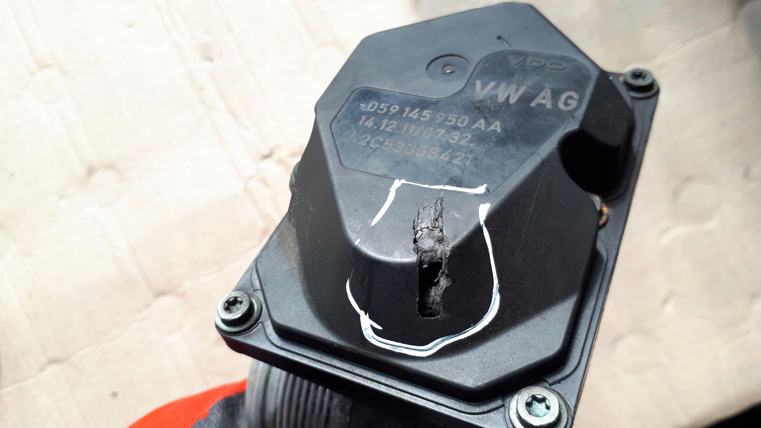 A7 4G throttle flap 3.0 TDI CDU 059145950AA A6 C7