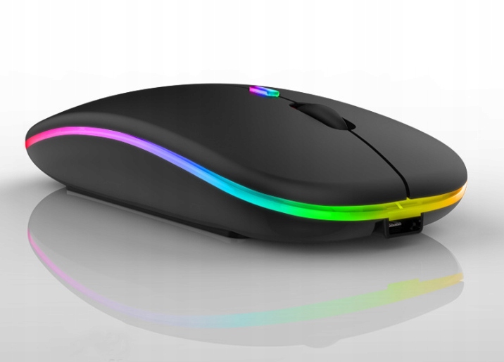 MYSZ BEZPRZEWODOWA MYSZKA DO LAPTOPA BLUETOOTH RGB Interfejs brak informacji