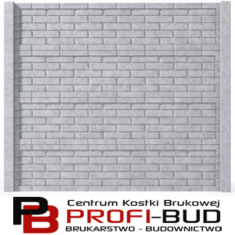 CEGŁA płyta betonowa 213x50x4cm ogrodzenie Śląsk bloczek