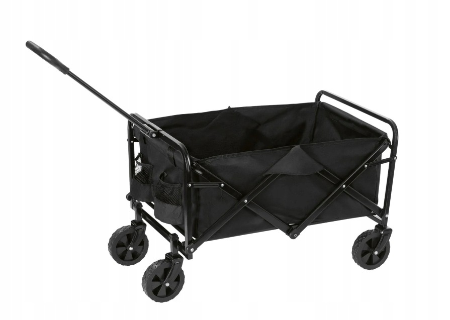 Skládací ruční vozík Easymaxx 80 l černý