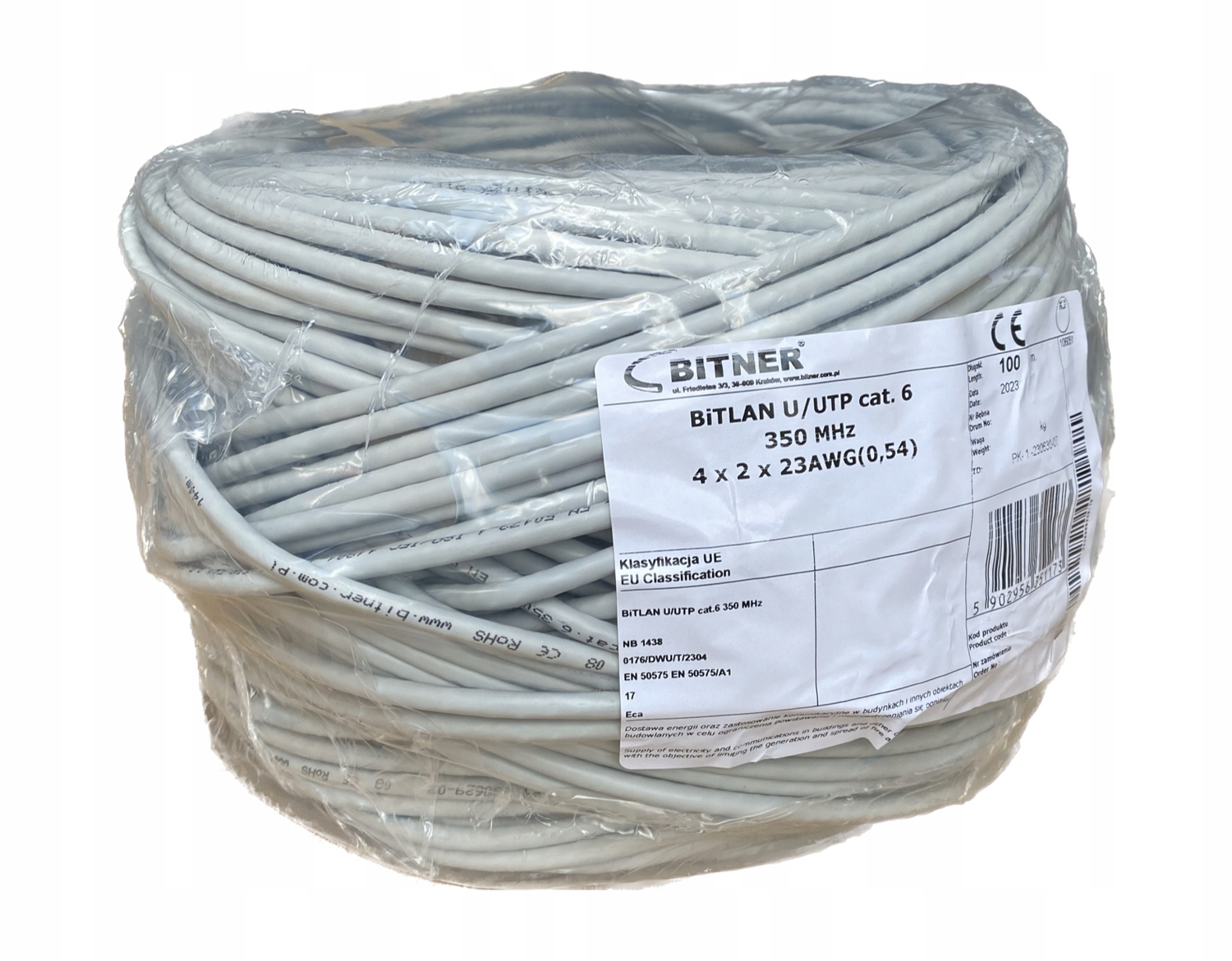 Kabel Utp Bitner kat. 6 BiTLAN U/utp 100m