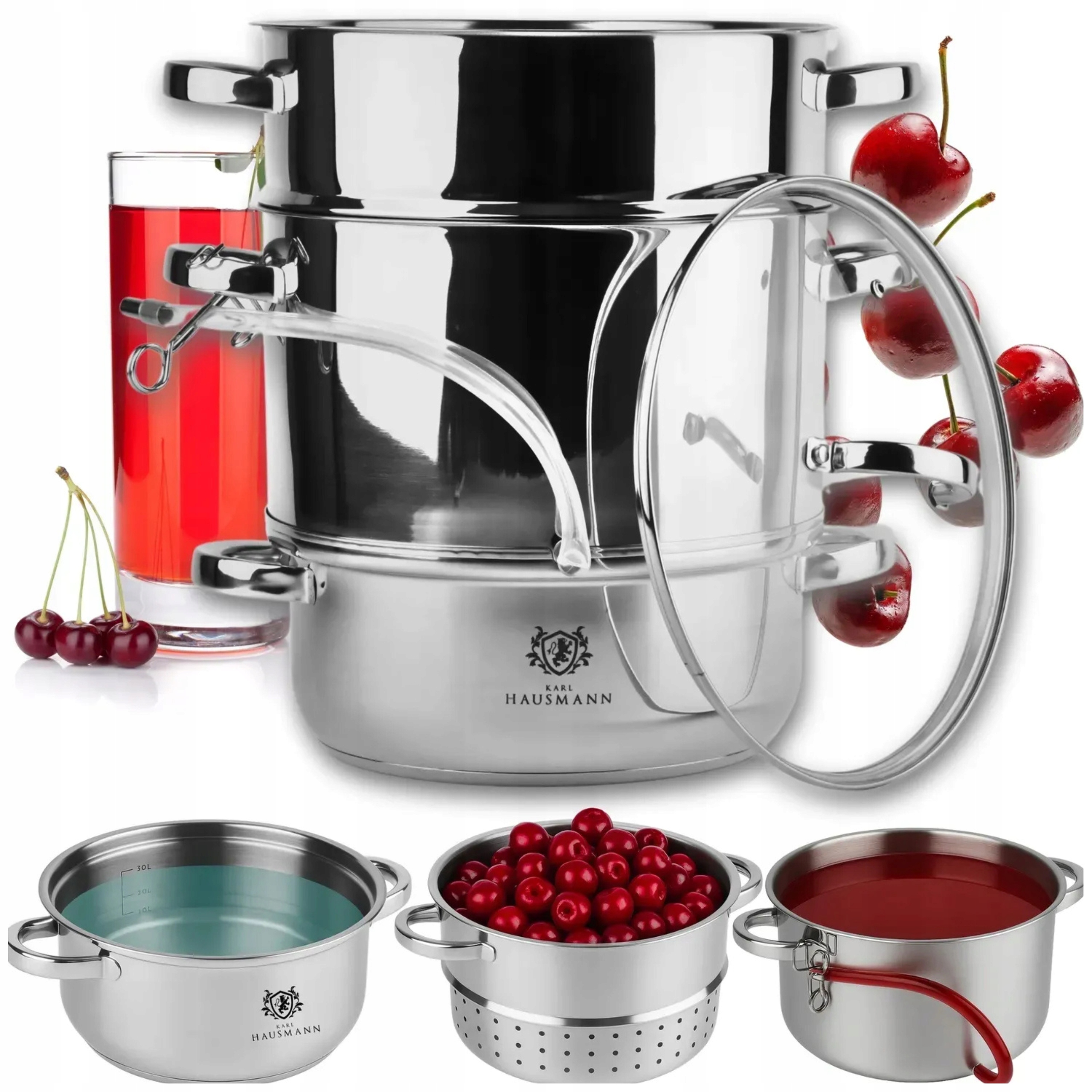 Parní Odšťavňovač 8 L Na Indukci Plyn Nerezová Ocel Odšťavňovač Karl Hausmann