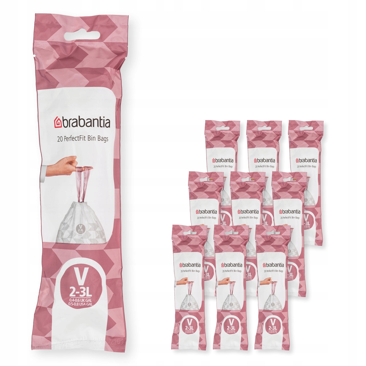 Brabantia Multipack Pytle na odpadky velikosti V 2-3 l 200 ks