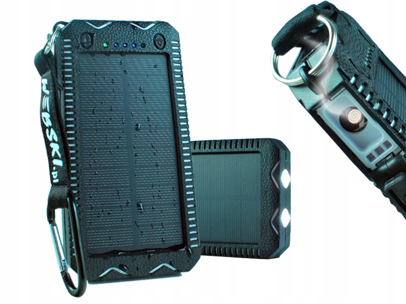 

Powerbank Solarny Pancerny 20000mAh 2xUSB