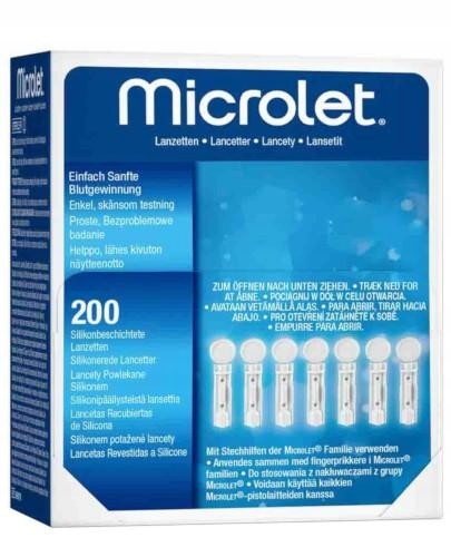 

Microlet lancenty (igły) 200 sztuk