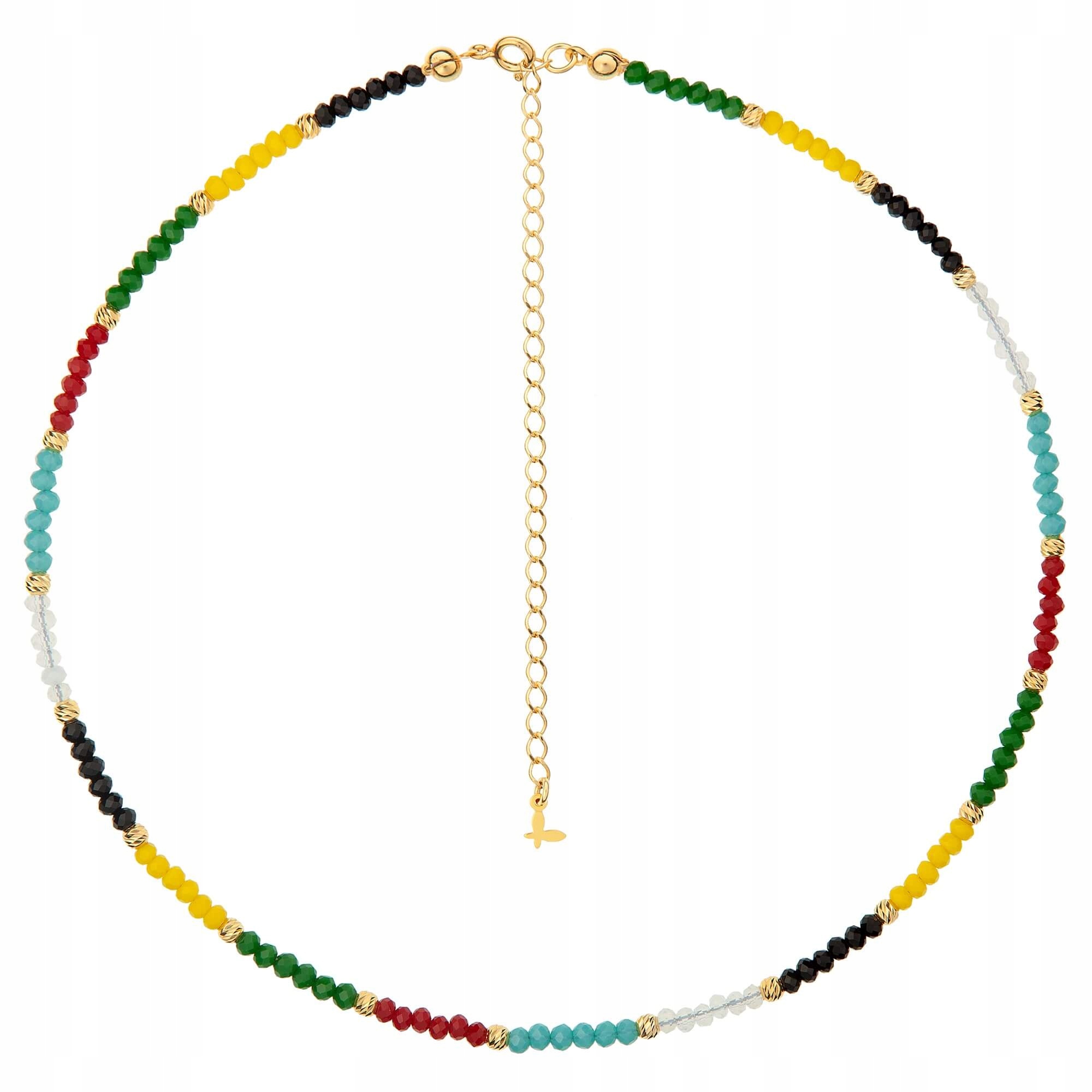 

Naszyjnik czarne żółte zielone czerw. błękit Sadva