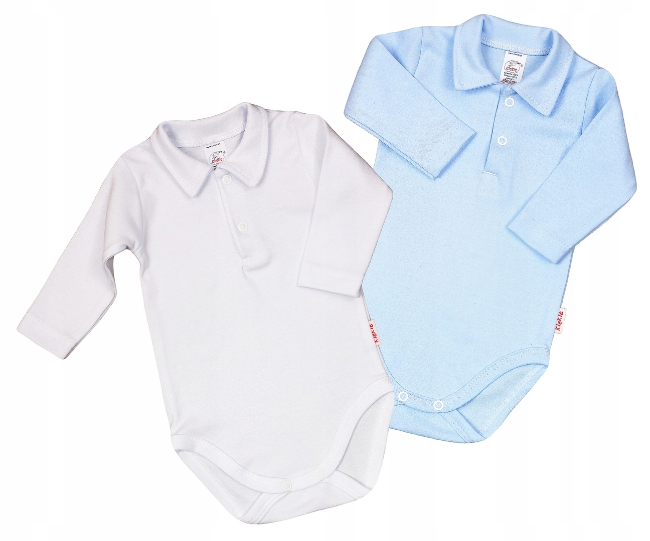 

Body Kołnierzyk Polo 2PAK Biały Błękit r104 Klekle