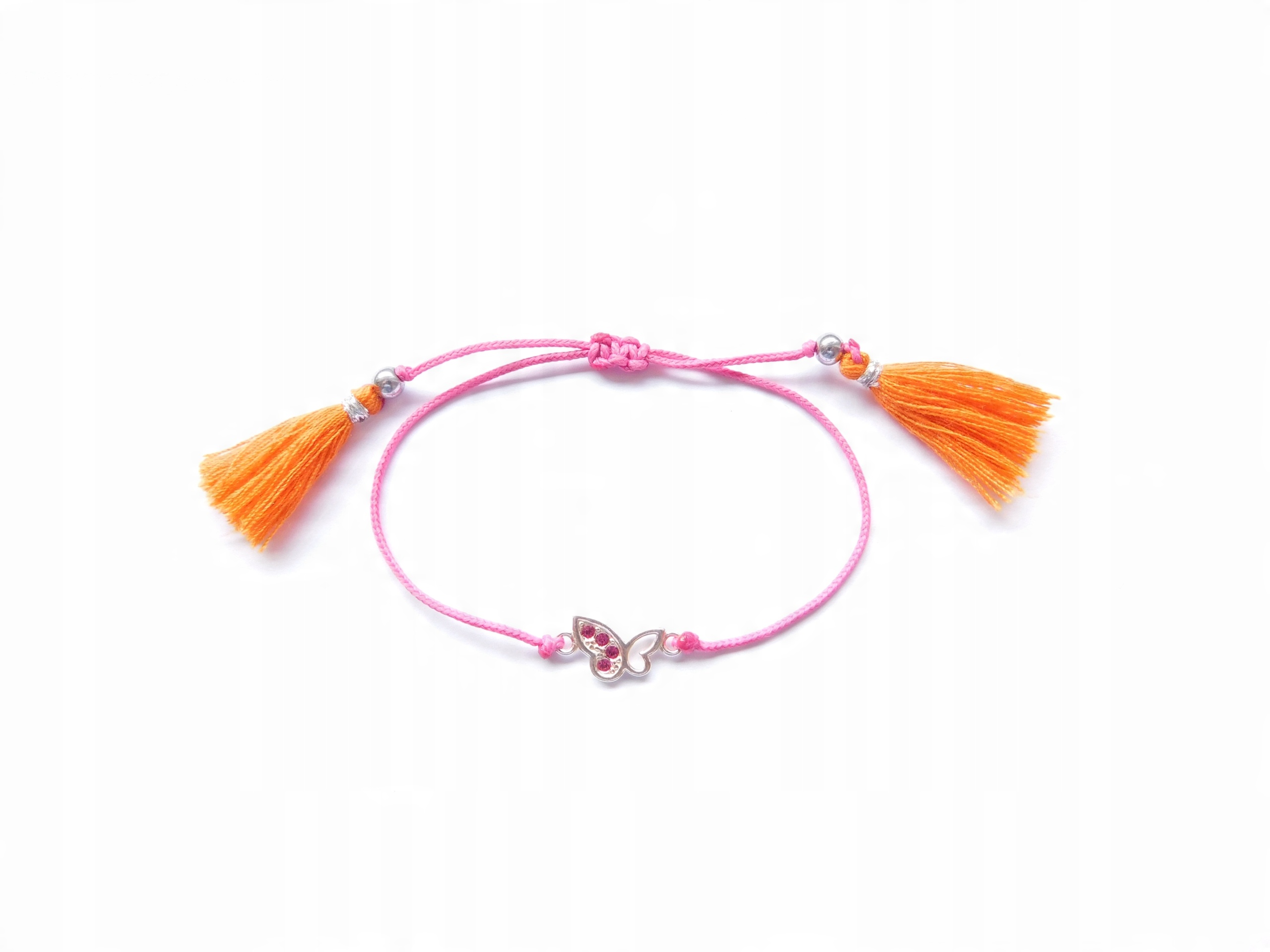 

Bransoletka Sznurkowa Srebro 0,925 Swarovski Motyl