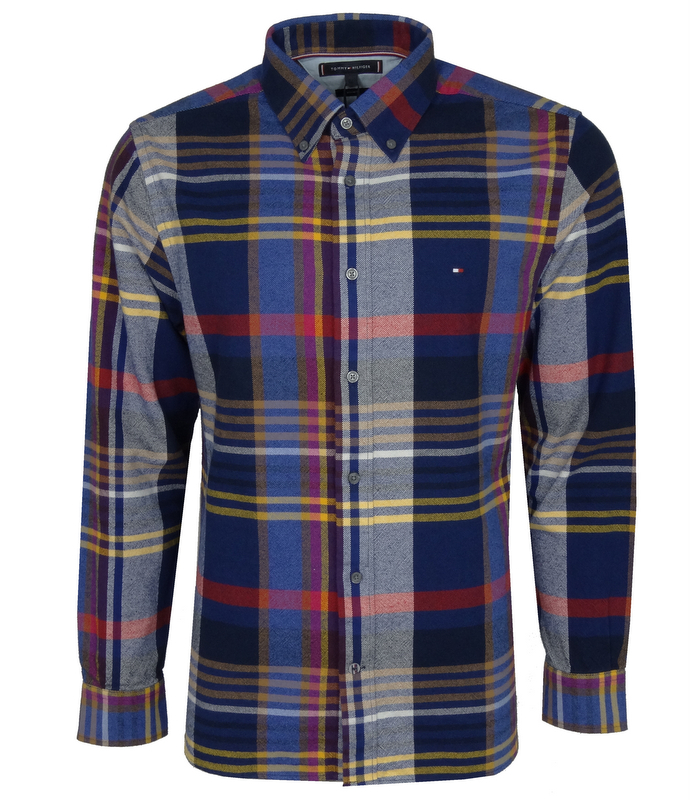 Tommy Hilfiger pánská flanelová košile, kostkovaná, velikost S