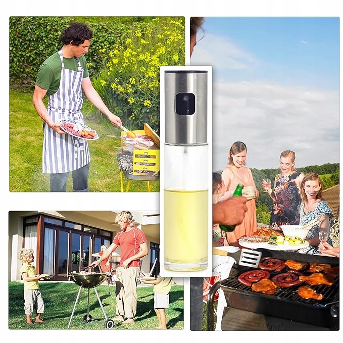 SPRYSKIWACZ DOZOWNIK SZKLANY DO OLEJU OLIWY OCTU W SPRAYU ROZPYLACZ 100 ML Marka Nice Life