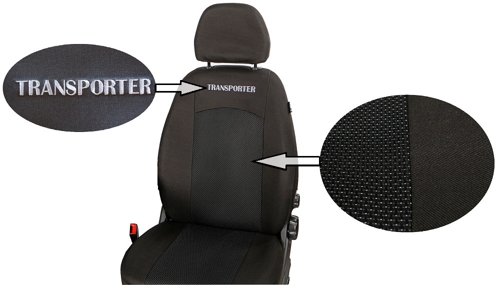 VW Transporter T5 2003-2015 Pokrowce szyte na miarę Kod producenta 754932