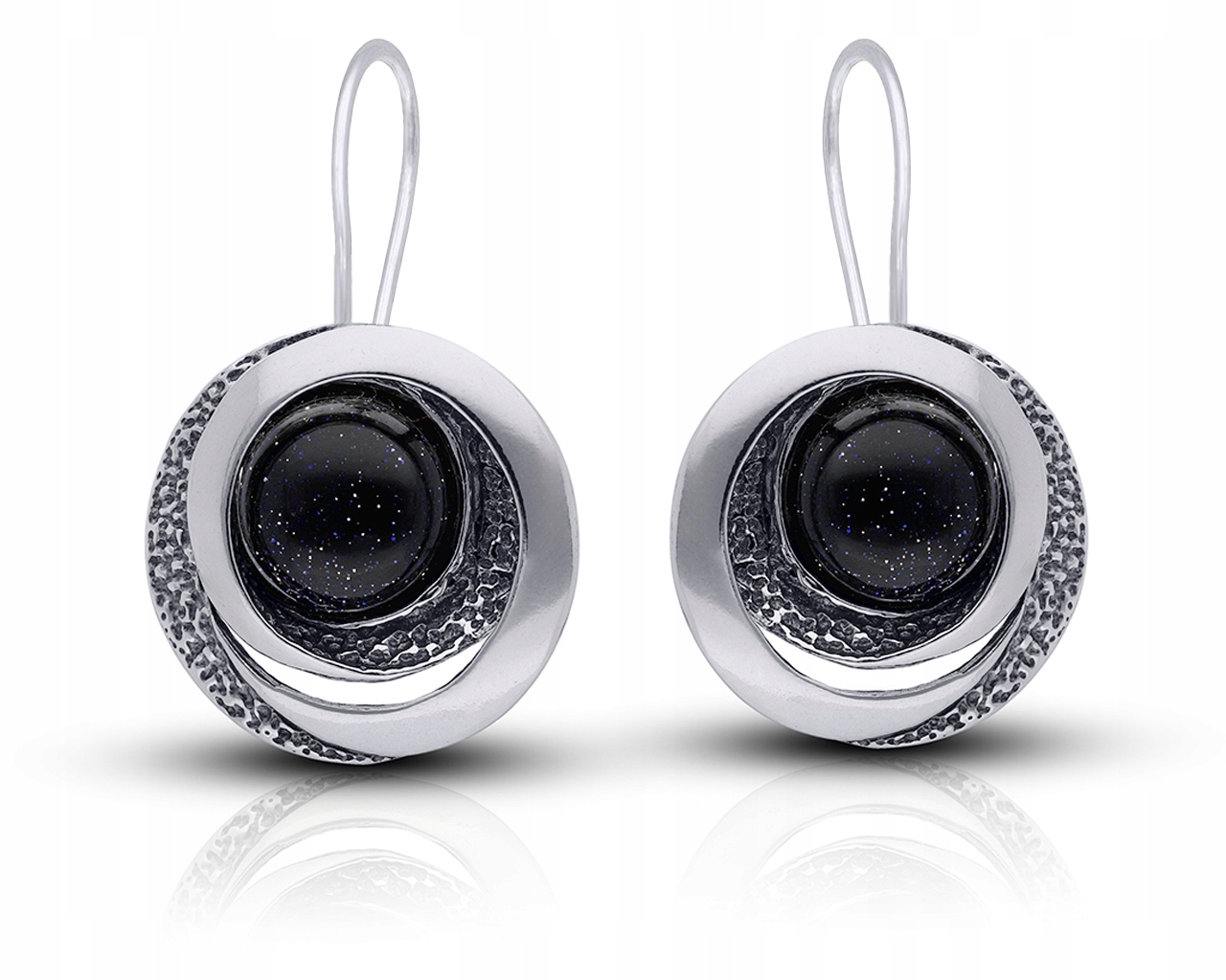 Široké dámské Stříbrné Náušnice s motivem Káhirské noci ryzost 925