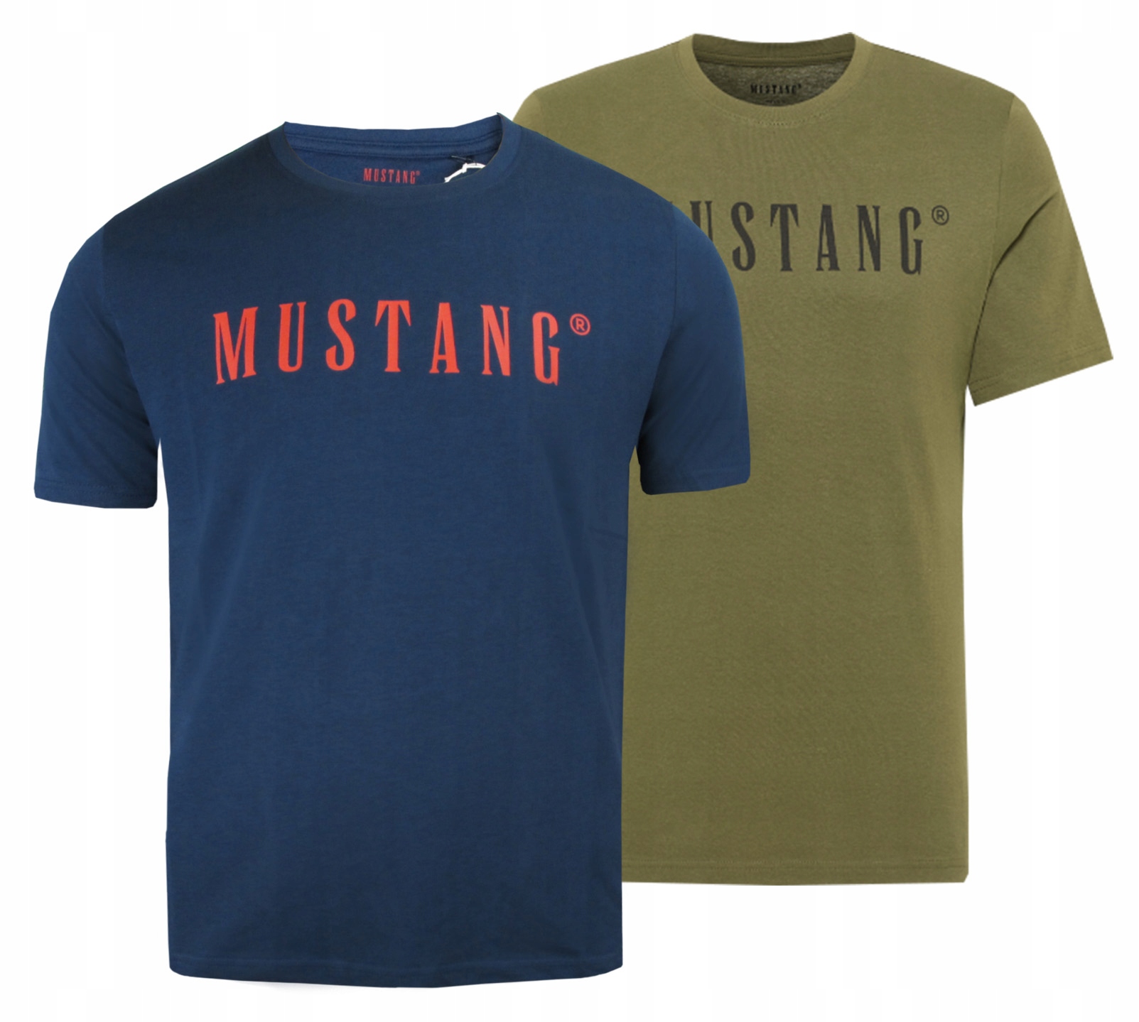 Mustang Koszulka Męska Bawełniana T-shirt Zestaw 2 sztuki rozm. L