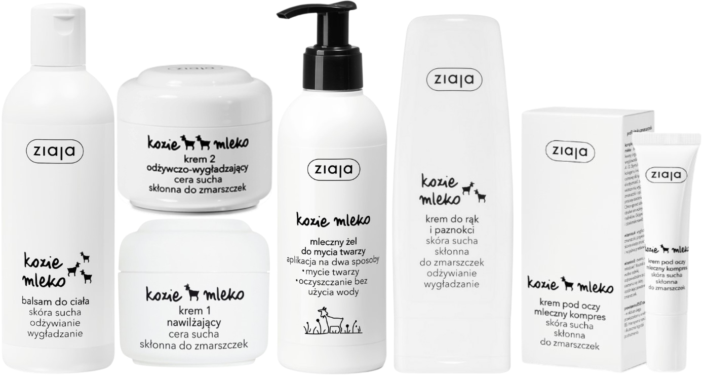 Ziaja Kozie Mleko Zestaw Specjalny nawilżenie Ujędrnienie