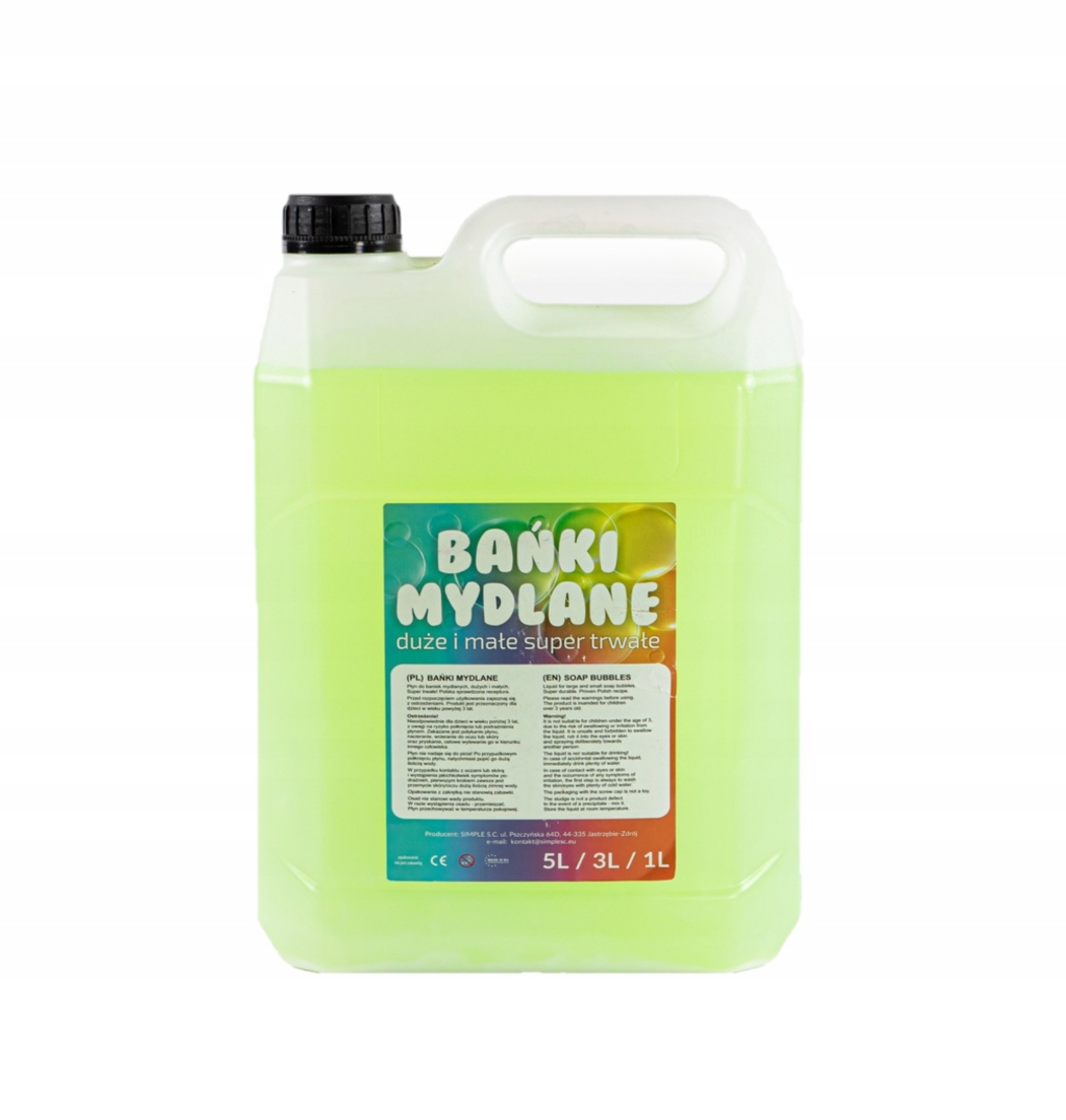 ЖИДКОСТЬ ДЛЯ СЪЕМКИ МЫЛЬНЫХ ПУЗЫРЕЙ 5Л