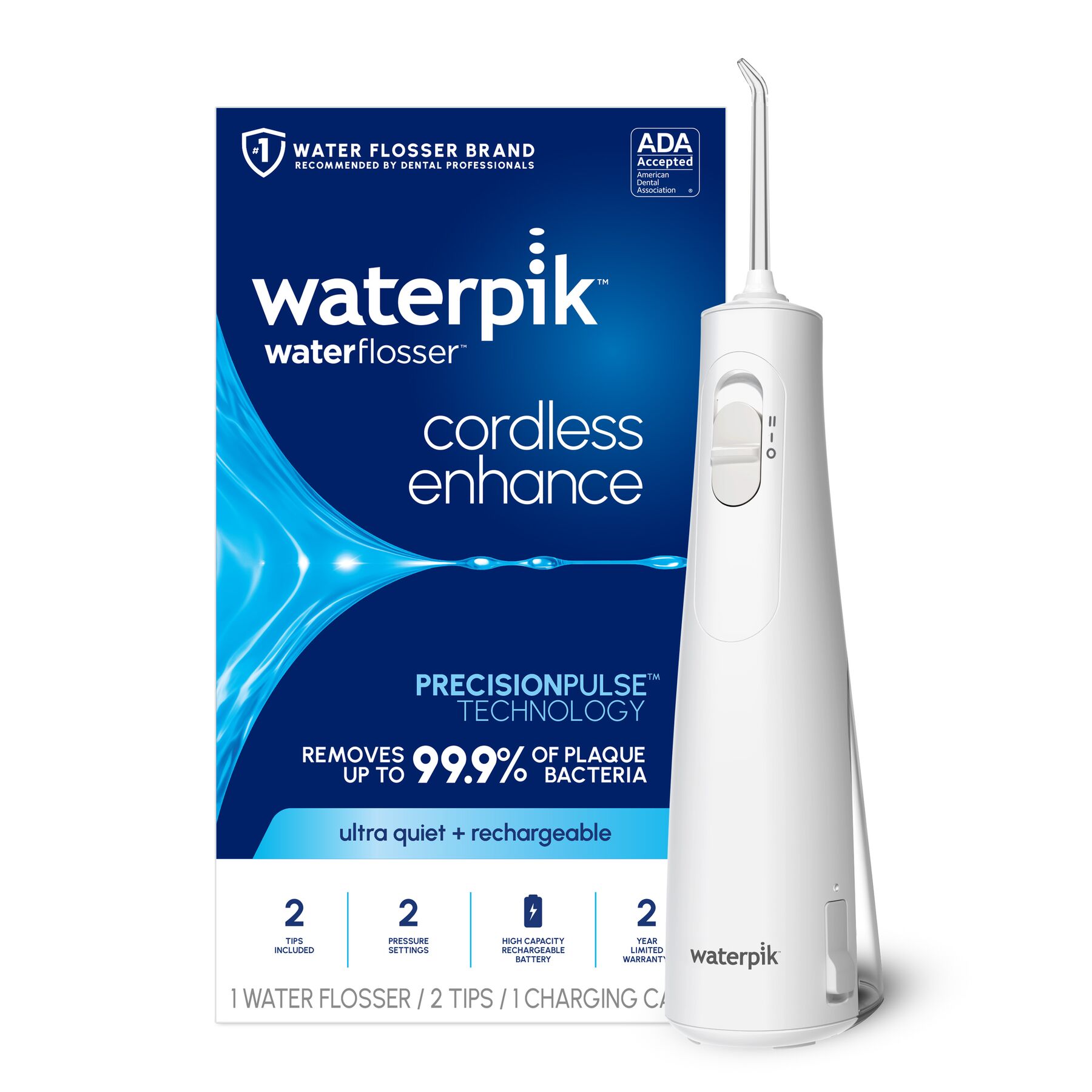 Irygator Do Zębów Waterpik WF-21 Cordless Enhance Bezprzewodowy Wodoodporny