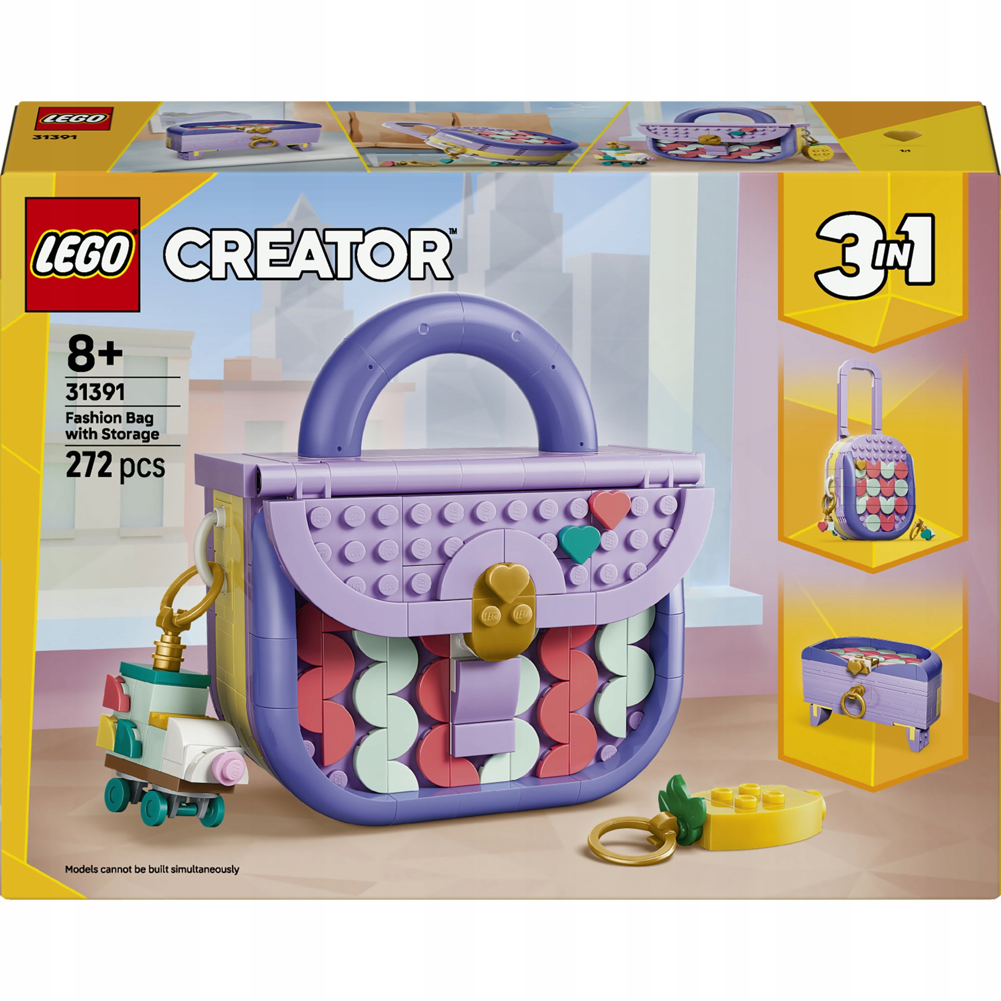 Lego 31391 Creator 3v1 – Módní kabelka s úložným prostorem