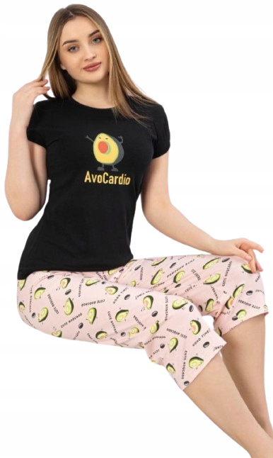 Zábavné Pyžamo Avocado AvoCardio Avokádové Pyžamo Rybářky Celé V Avocado L