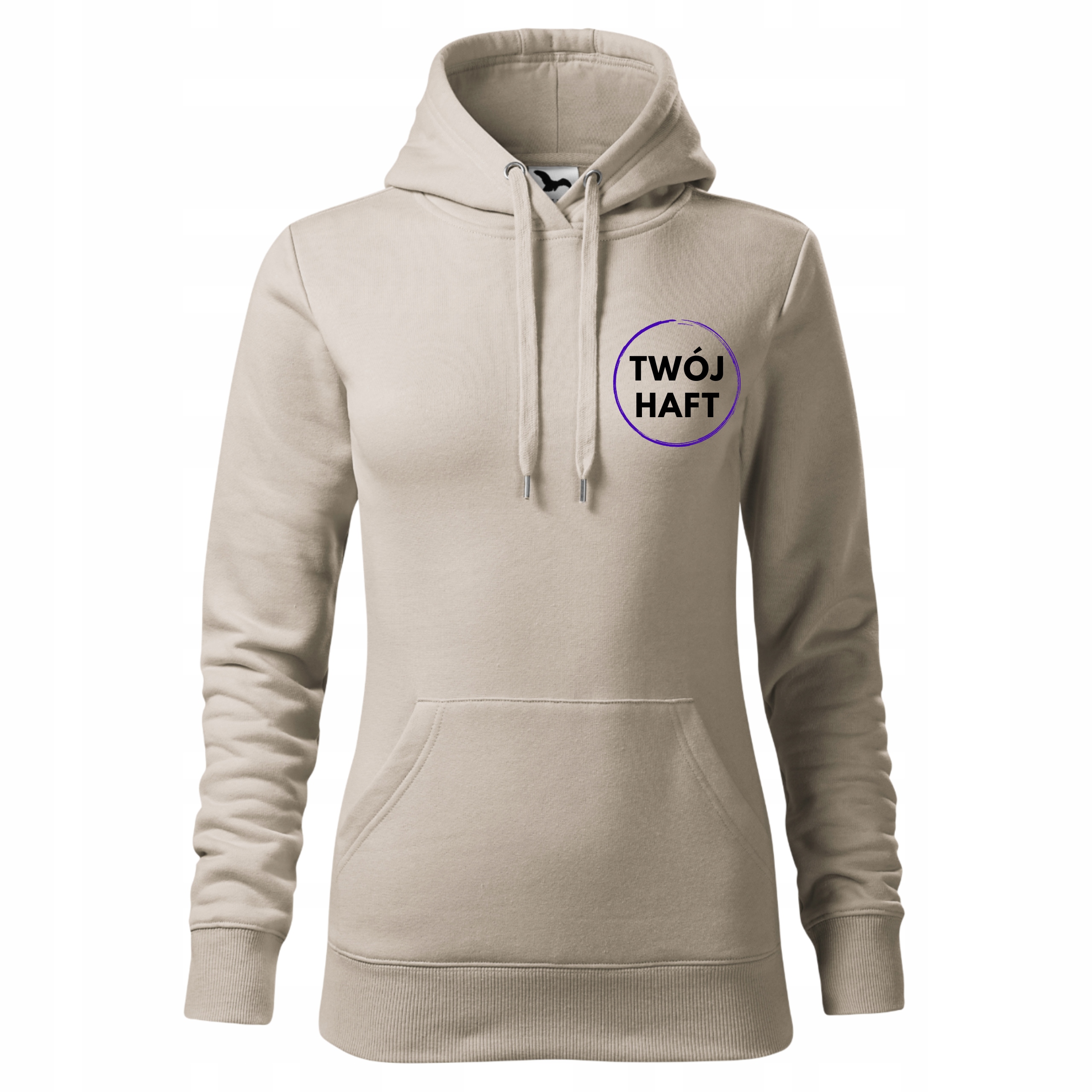 Dámská Mikina S Kapucí kapucí a vyšívaným logem společnosti, ledově šedá M