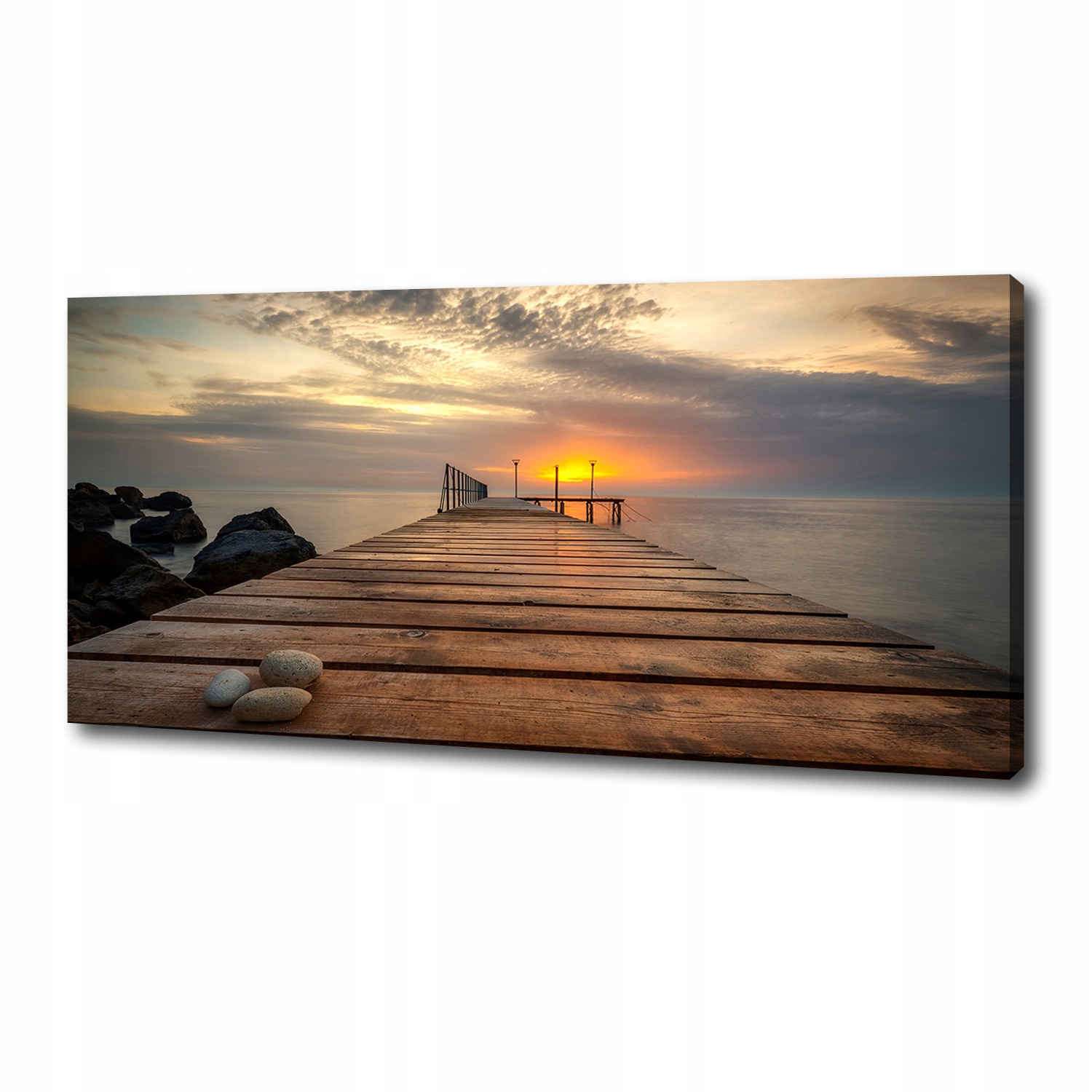 

Foto obraz na płótnie Drewniane molo 125x50 cm