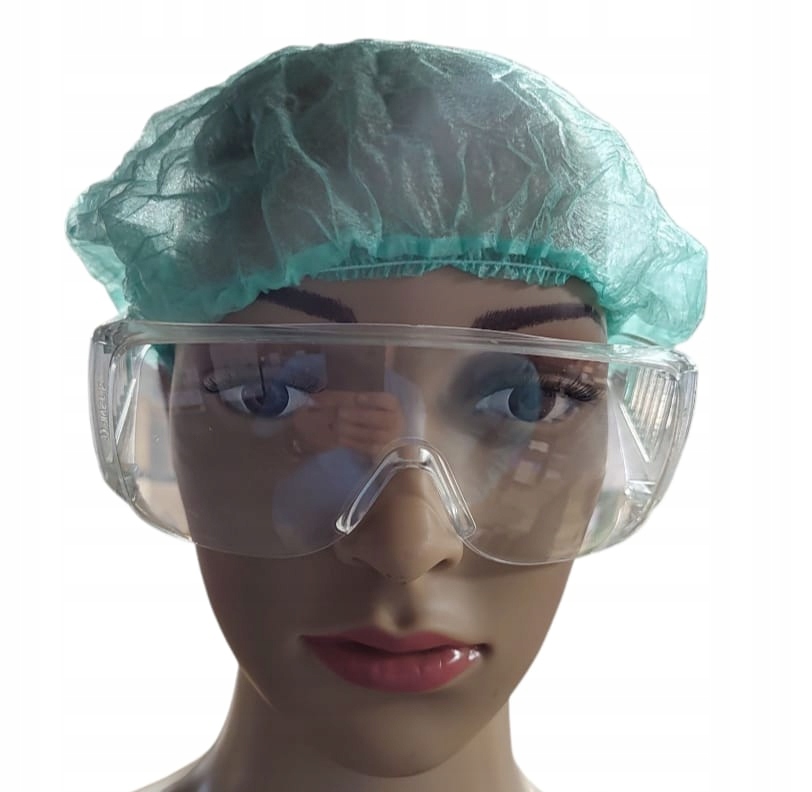 OKULARY OCHRONNE GOGLE ROBOCZE LABORATORYJNE PRZECIWODPRYSKOWE CE EN166 Stan opakowania oryginalne