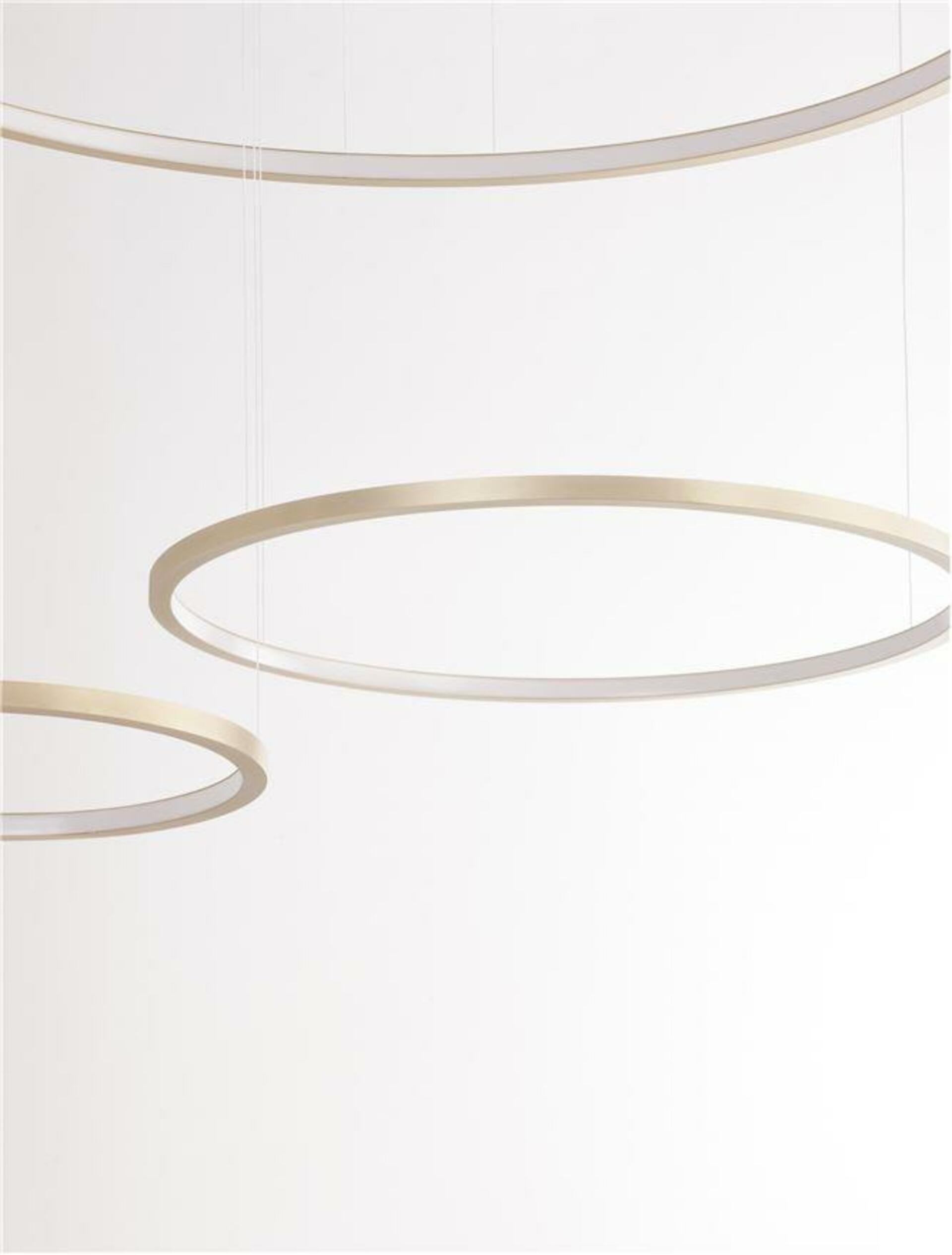 Nova Luce závesné svietidlo Purple zlatá nerez oceľ a silikón Led 84W stmieva