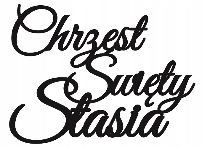 

Topper na bok tortu Chrzest Święty z imieniem Imię