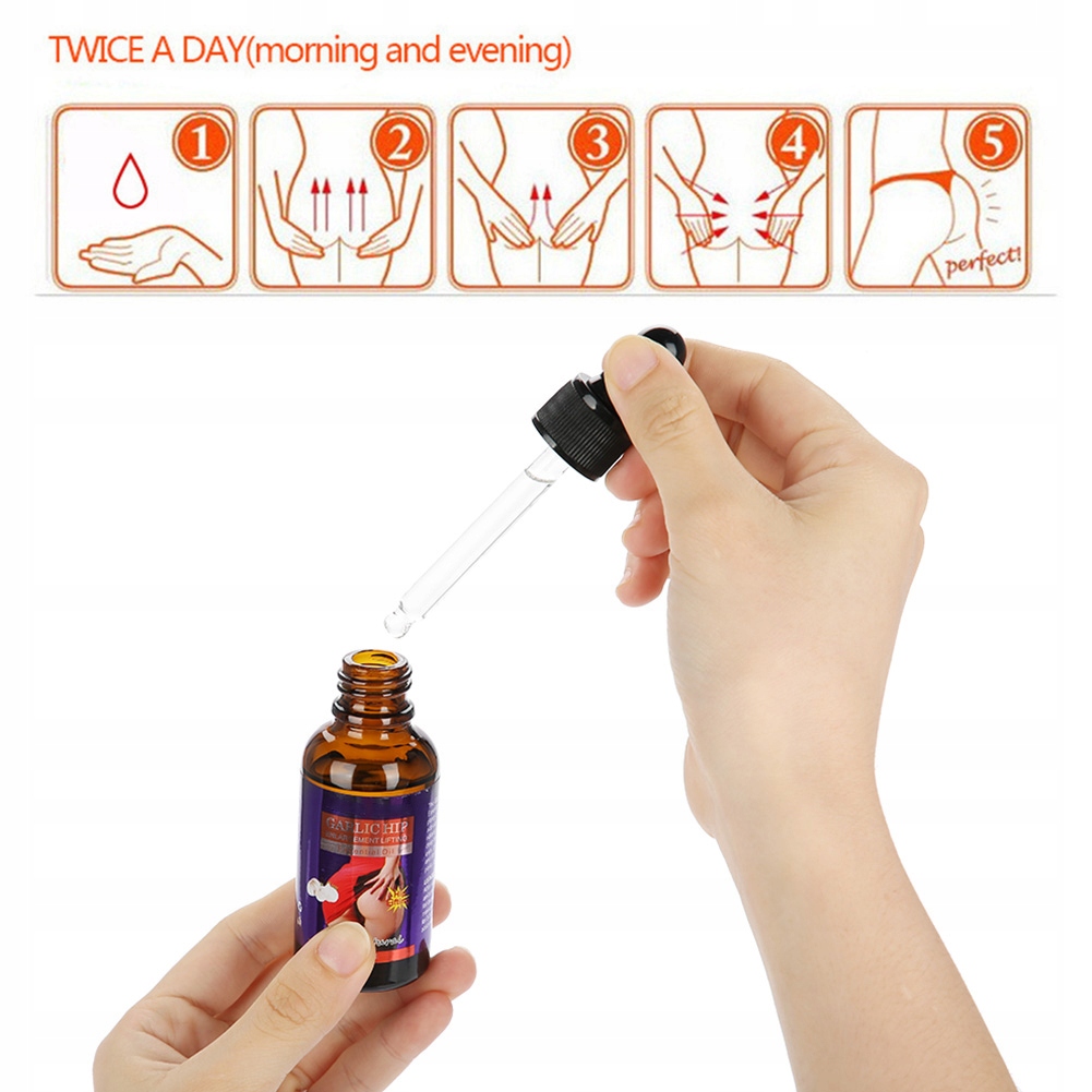 OLEJEK DO MASAŻU ROZGRZEWAJĄCY DO LIFTING BIODER 30 ml Marka bez marki