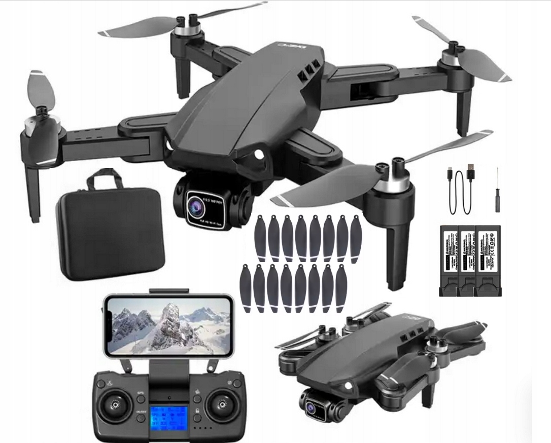 DRON L900 PRO SE KAMERA WIFI 2000m GPS 3X BATERIA