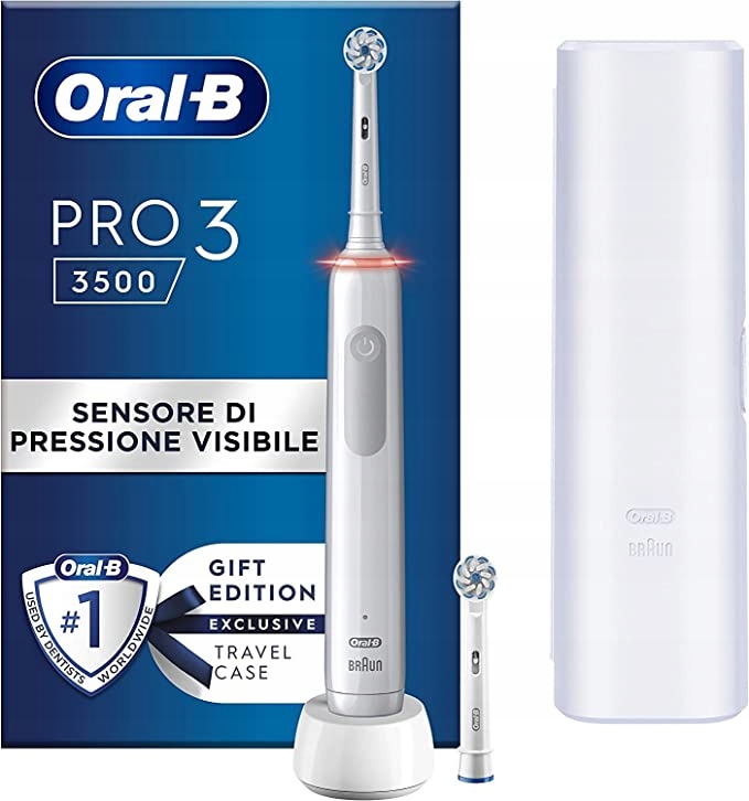 Szczoteczka elektryczna Oral-B Pro 3 3500 biała