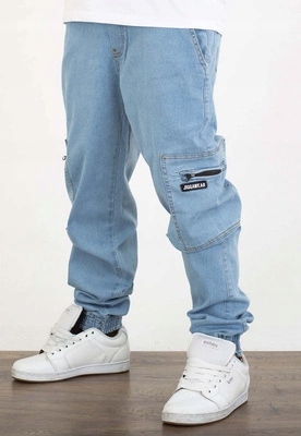 Kalhoty Jigga Wear Zip Cargo světle modré