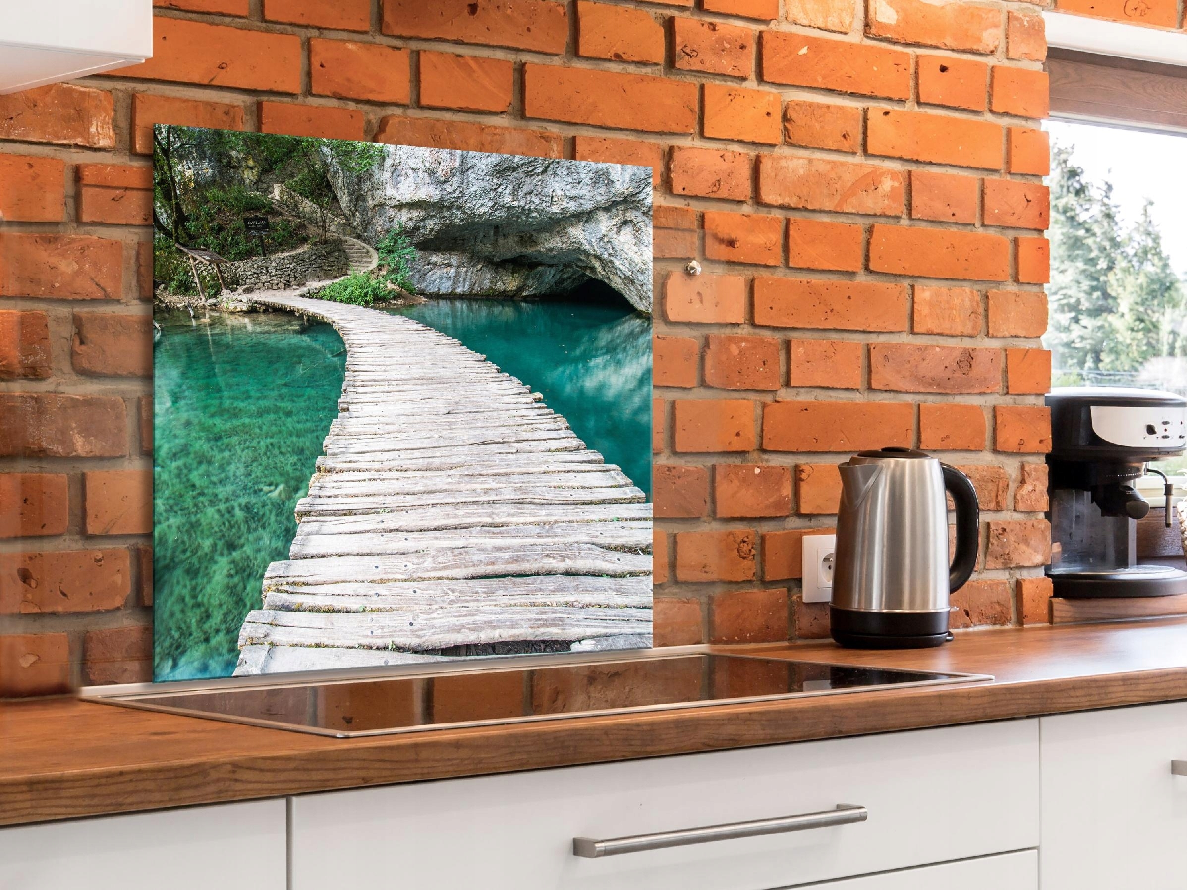 Skleněný Kuchyňský Panel 80x80 c-B-0502-aq-a