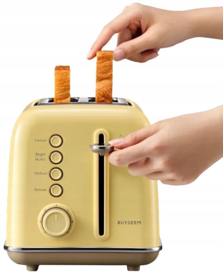 BUYDEEM Toster na 2 kromki, DT620E, Mellow Yellow, EU — 8