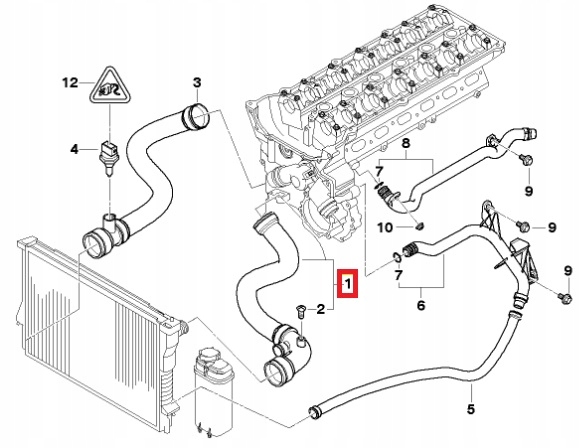 RURA WĄŻ CHŁODNICY FEBI BILSTEIN BMW E46 M52 M54 Producent części Febi Bilstein