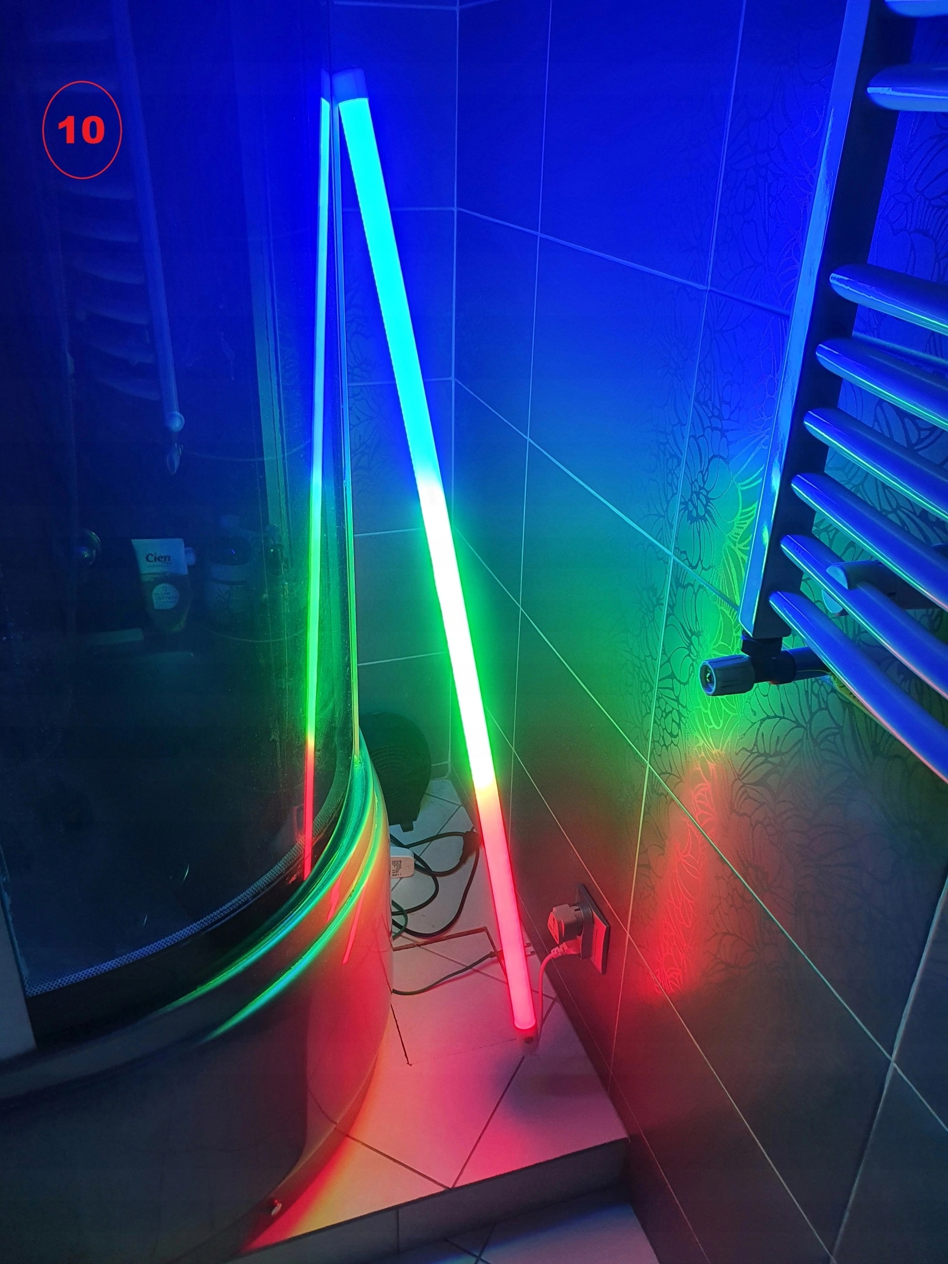

3 Kolorowa Lampa Rgb Świetlówka Led 18W 120cm 230V