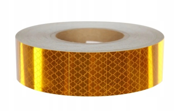 

Taśma odblaskowa Premium Żółta Homologacja 10m