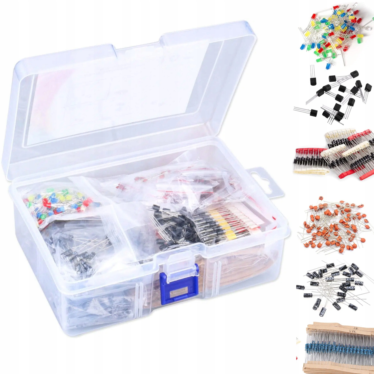 Zestaw Komponentów Elektronicznych 1400 elementów