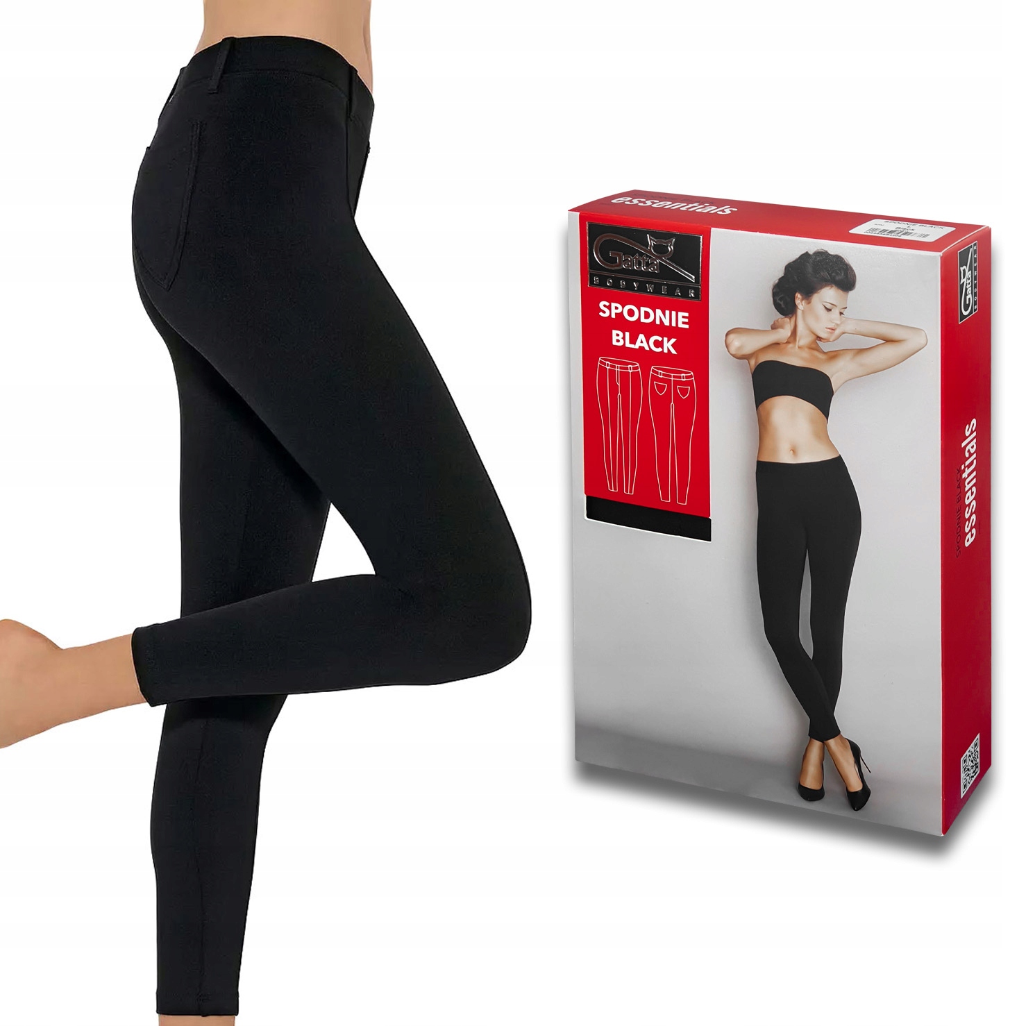 Kalhoty Gatta Black s prošíváním, černé vel.- S