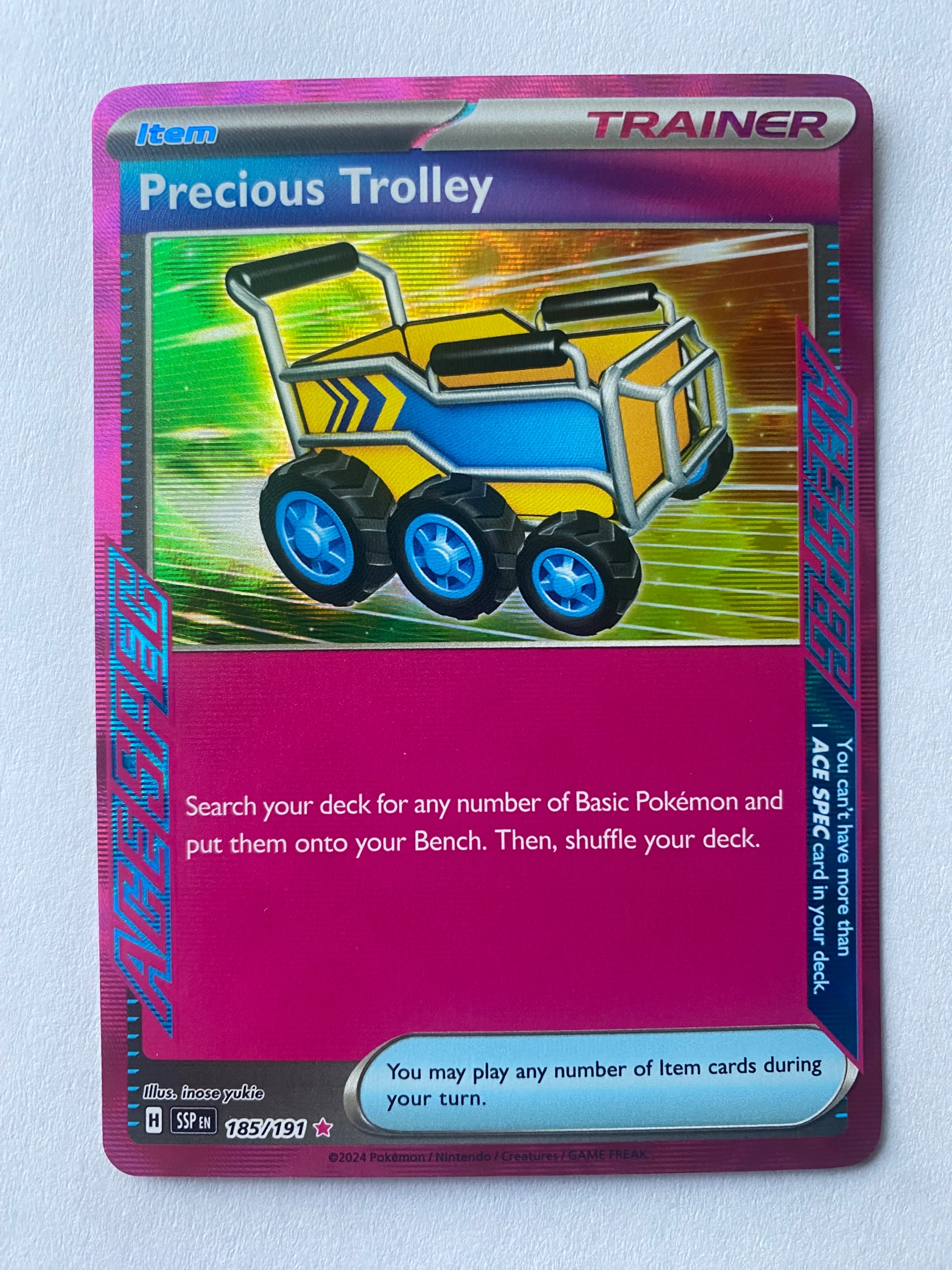 Karta Pokemon: Precious Trolley (SSP 185) / Surging Sparks