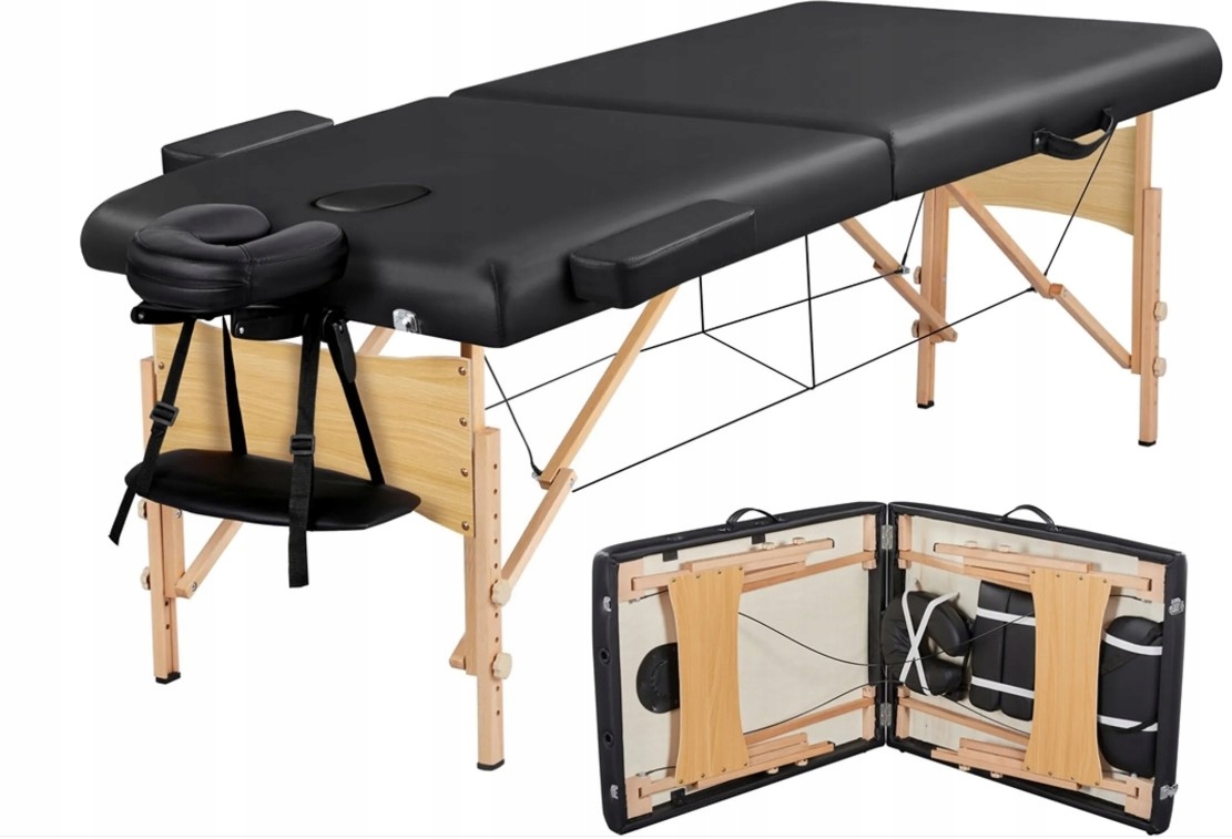 3-zónový masážní stůl Kufr pro fyzioterapii, Yaheetech 610889 (D152)