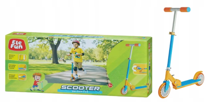 Hulajnoga dziecięca Elefun Scooter 3+ lekka składana regulowana kólka 12cm