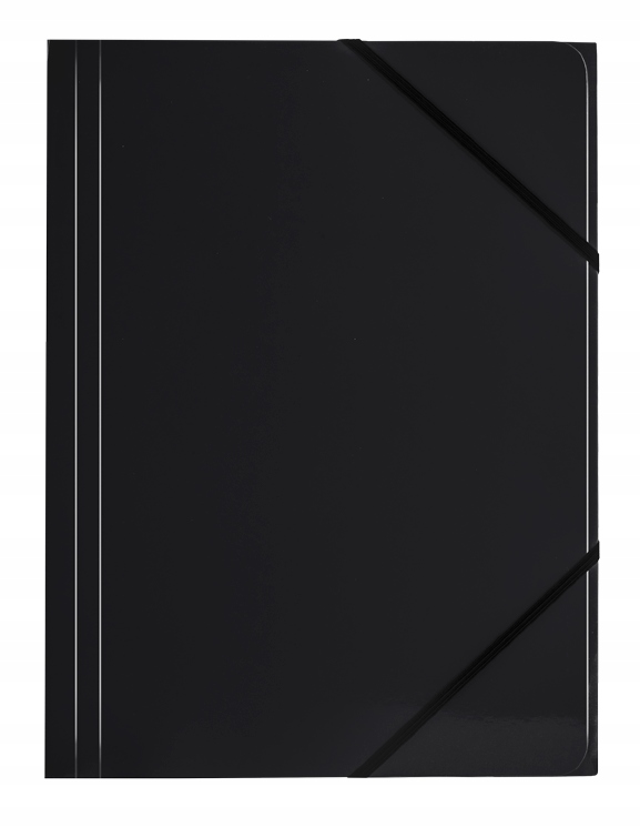 

Teczka z gumką narożną A4 Tetis czarna