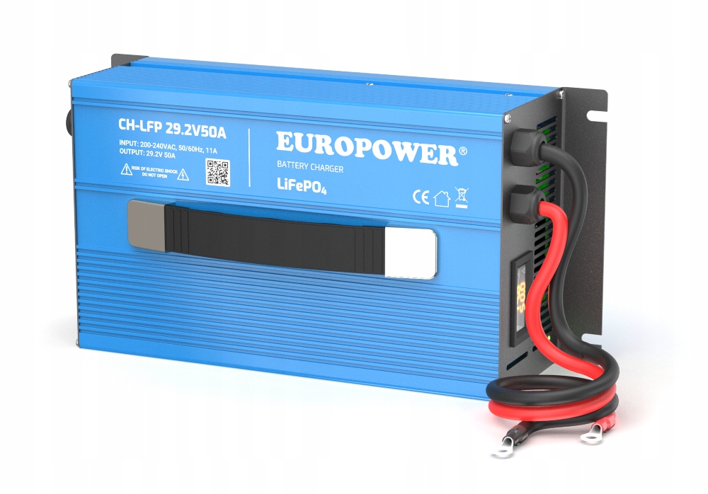 Ładowarka Prostownik Akumulatorów LiFePO4 Lfp Lit Lithium 24V 50A Europower