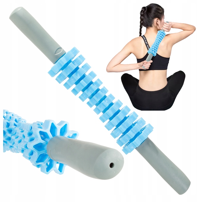 WAŁEK OBROTOWY DO MASAŻU - ROZLUŹNIANIE MIĘŚNI