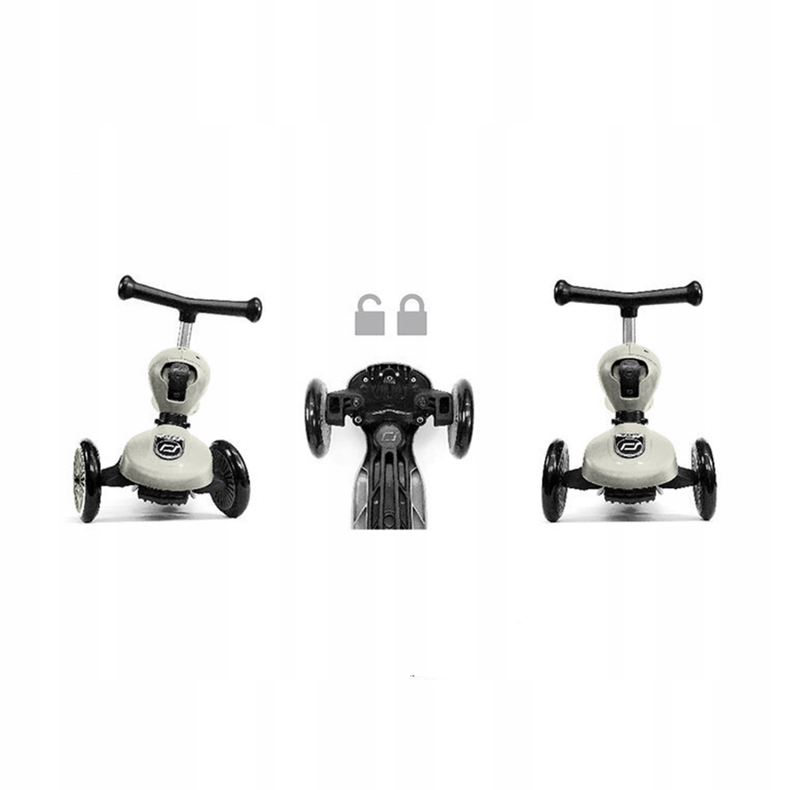 JEZDZIK HULAJNOGA 2W1 SCOOTANDRIDE Ash 1-5 Rodzaj trójkołowa