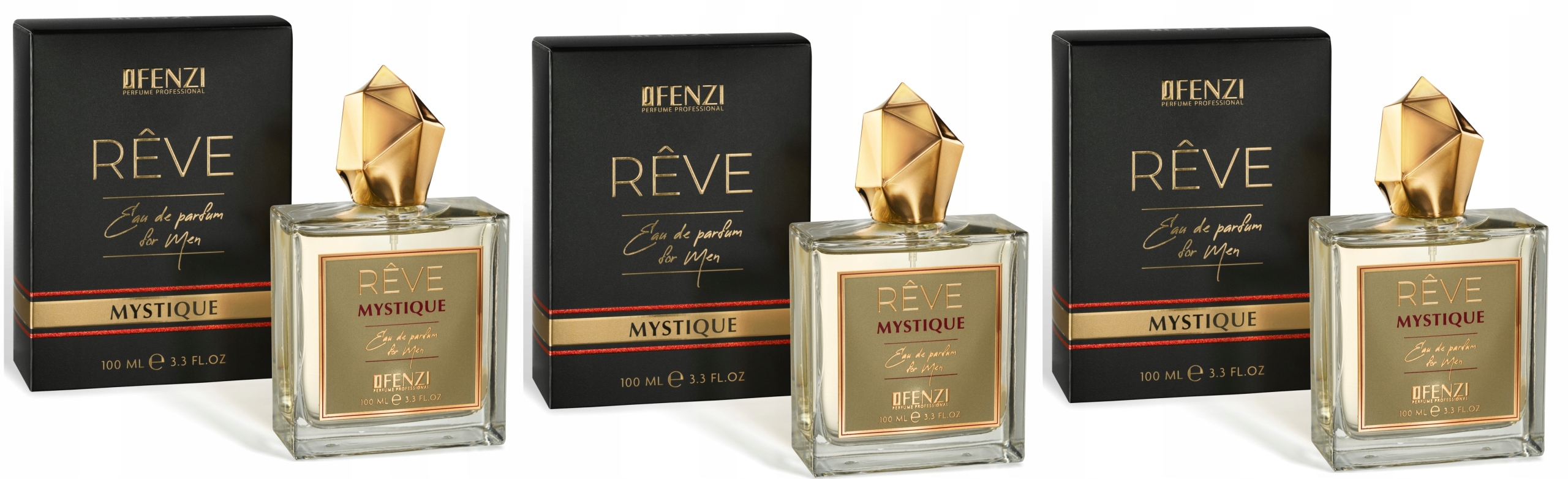 JFenzi Reve Mystique 3x100 ml pánská parfémovaná voda