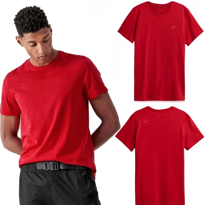 

4F T-Shirt Koszulka Męska Turystyczna Bawełniana