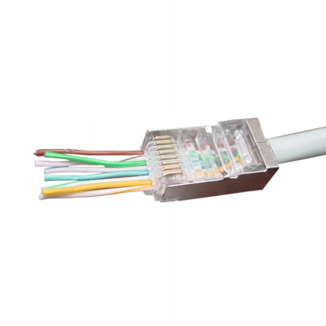 Wtyk RJ45 Ftp 8P8C przelotowy 10 szt. Gembird