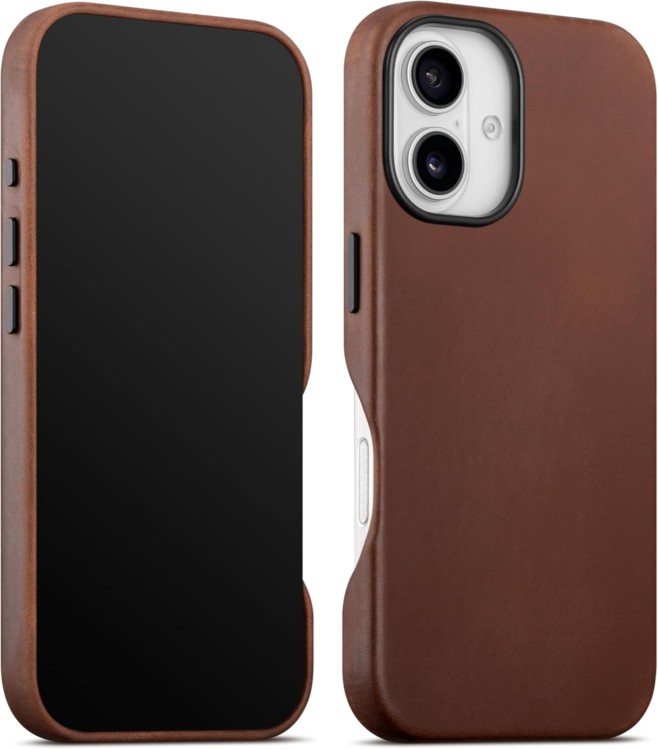 Maogoam přírodní Pouzdro MagSafe pro iPhone 16 Pro, hnědé