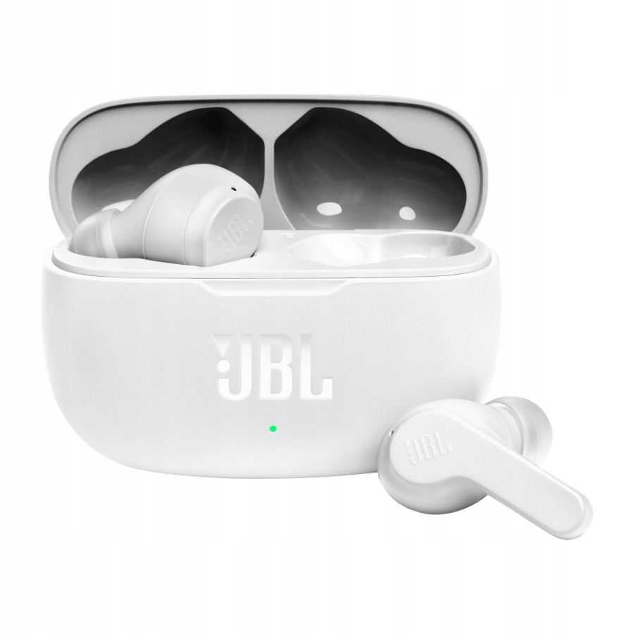 Słuchawki bezprzewodowe douszne JBL Vibe Beam BIAŁE White 32h Perfect Fit Kod producenta JBLVBEAMBLK